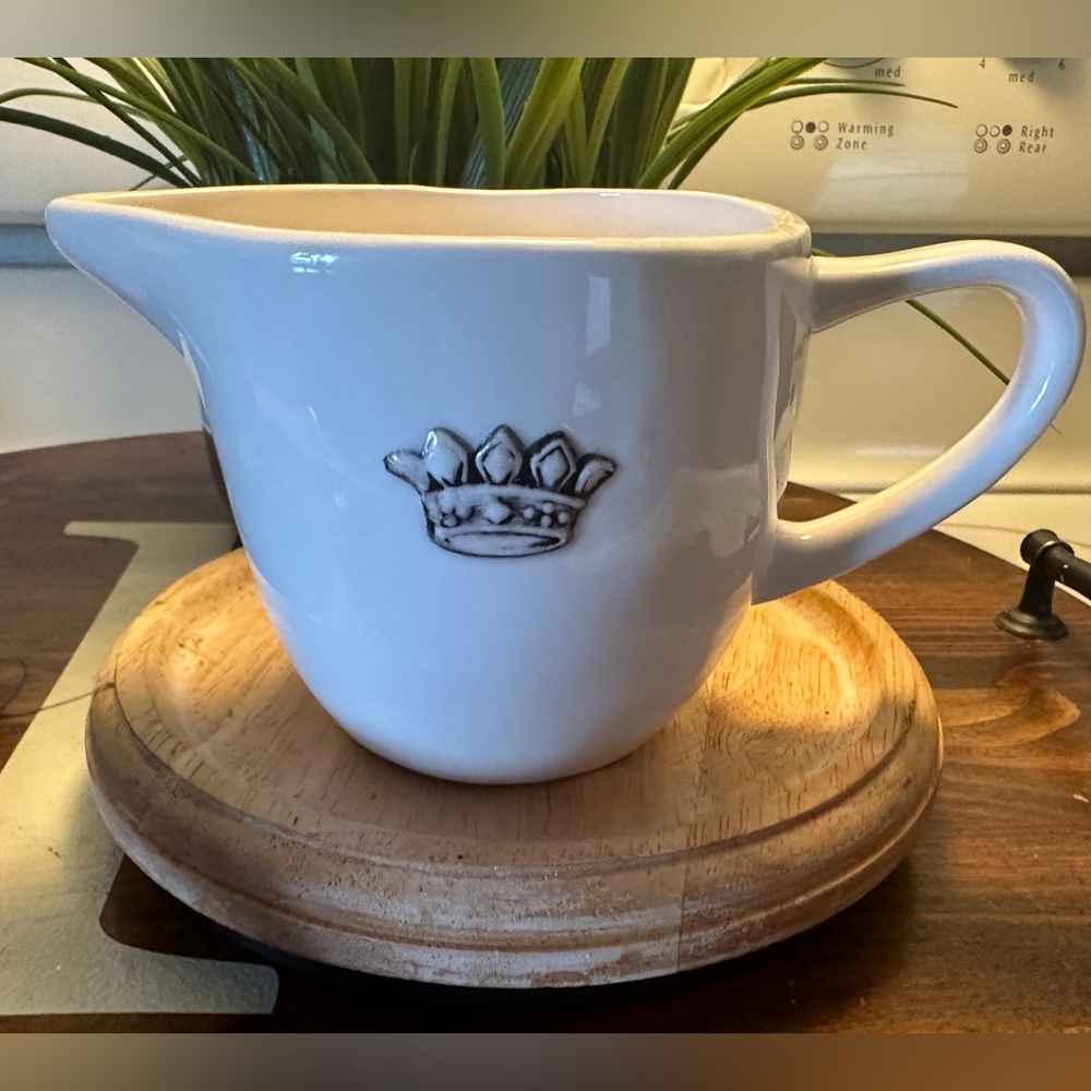 Rare Rae Dunn HAVE A ROYAL DAY Crown Cream Cup